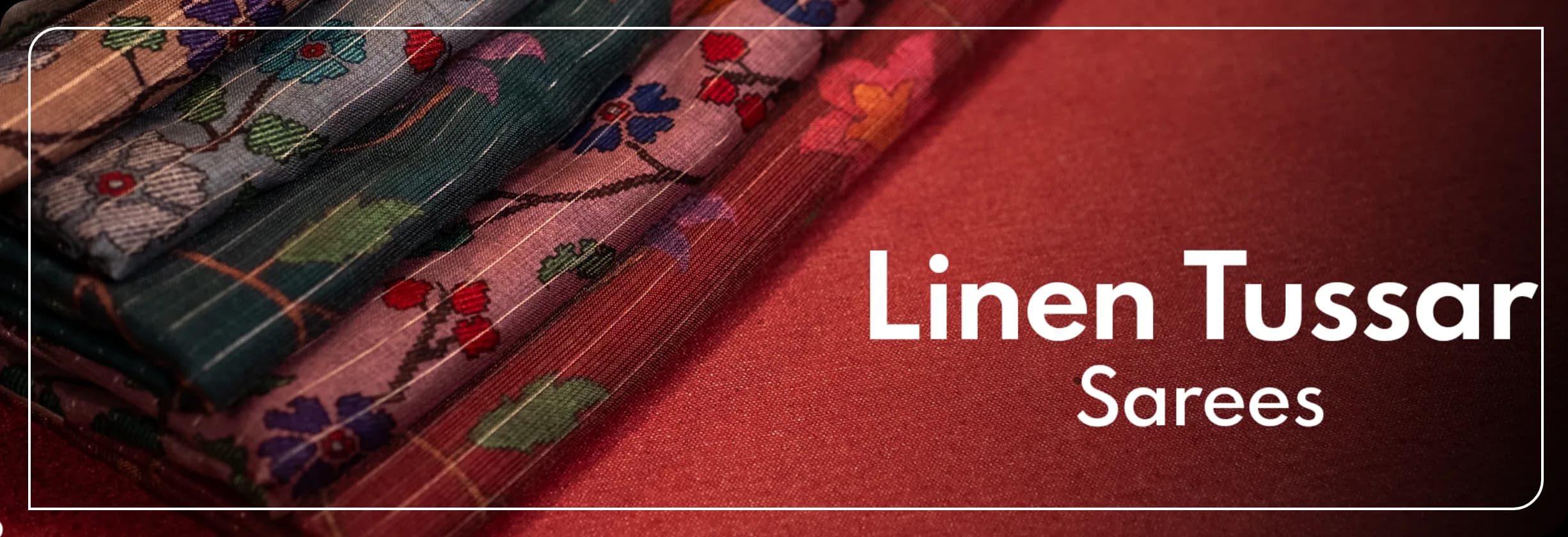 Linen Tussar Sarees
